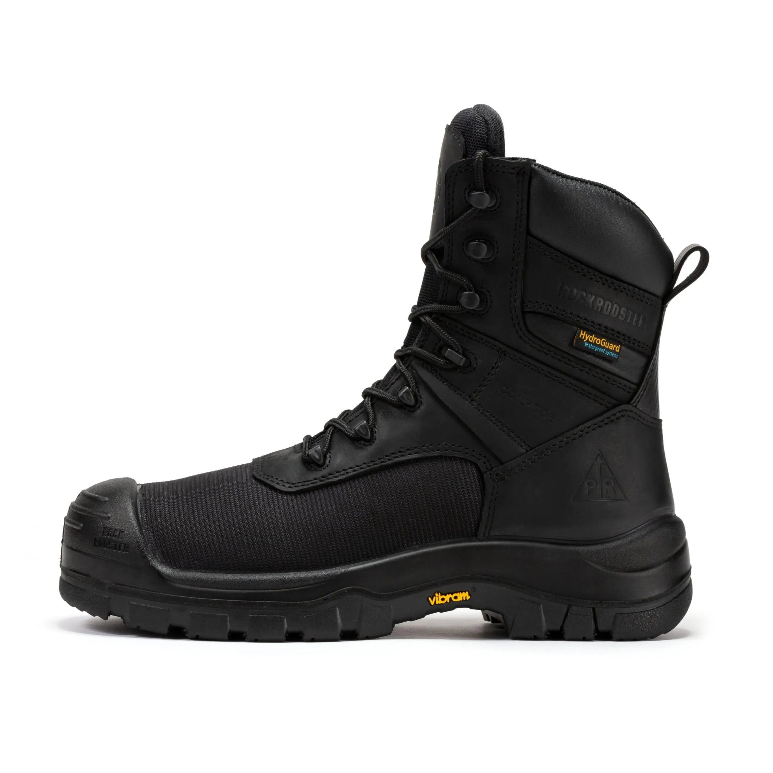 ROCKROOSTER Beaufort Men's Black 8 inch Waterproof Composite Toe Work Boots VAK830