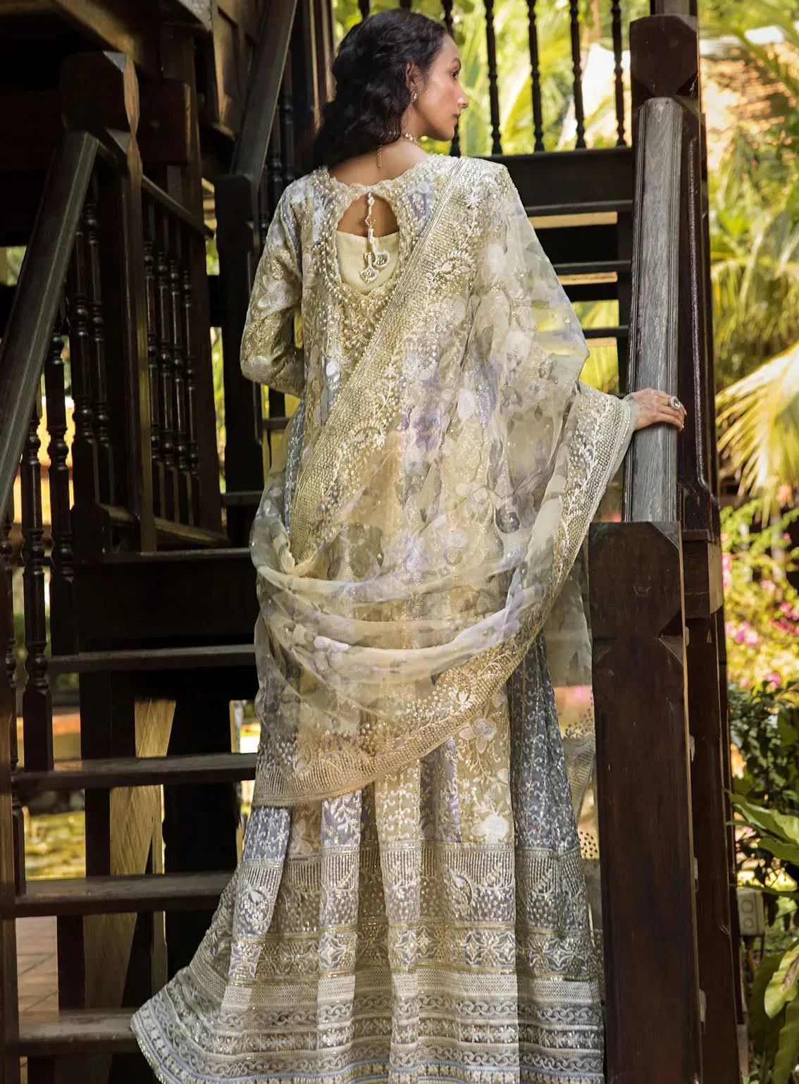 Roohi By Mushq Luxury Embroidered Organze 4 Piece Unstitched Suit MQ24R D-108 RIYA