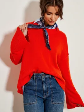 Sacs of Ashbourne   Five Denim Loose Sweater-Pumpkin