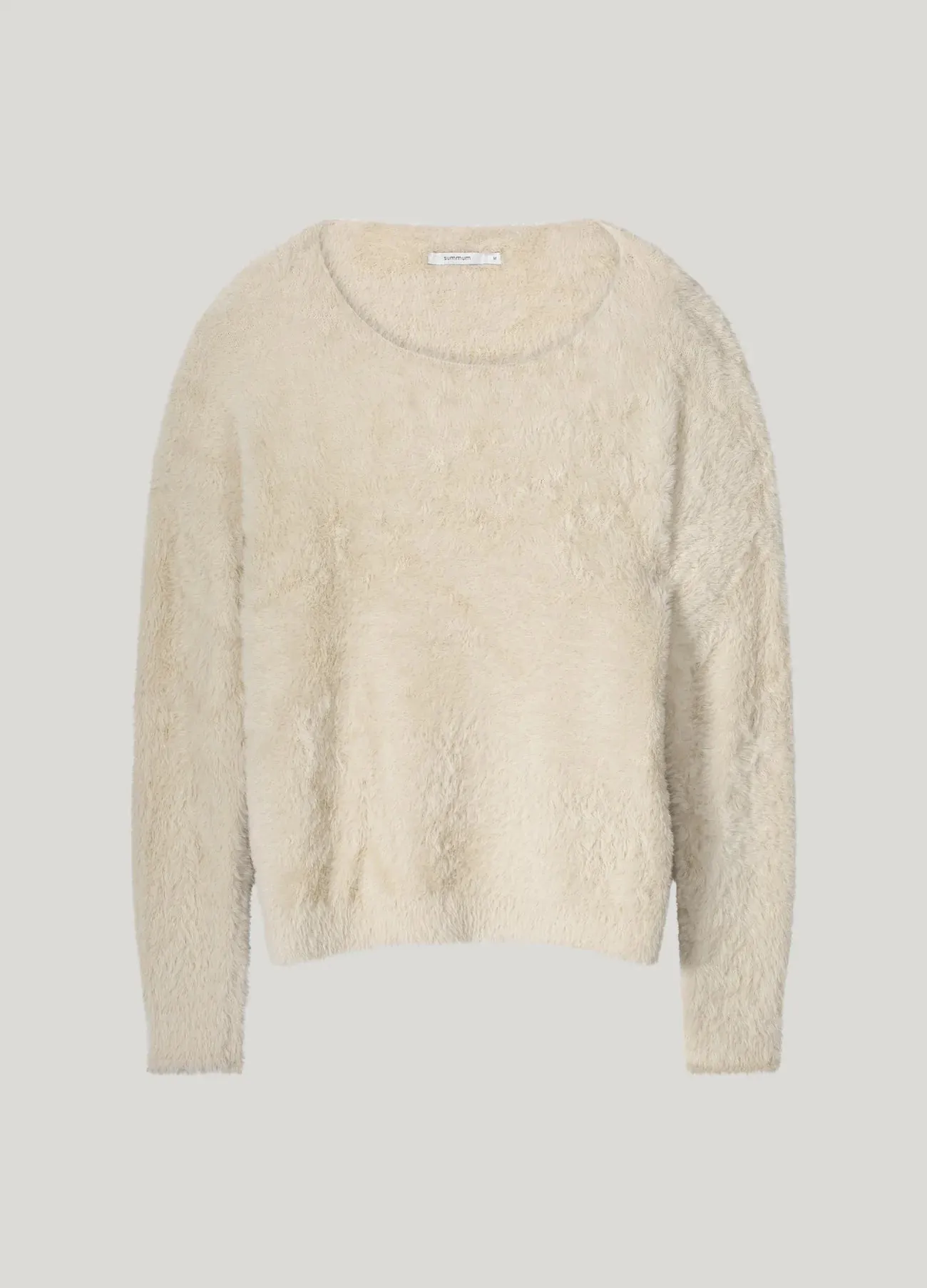 Sacs of Ashbourne   Summum Faux Fur Boat Neck Sweater