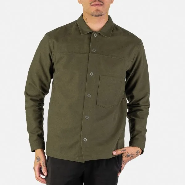 SaturdayTypeFever - 9oz Olive Cotton Shirt - Brother71