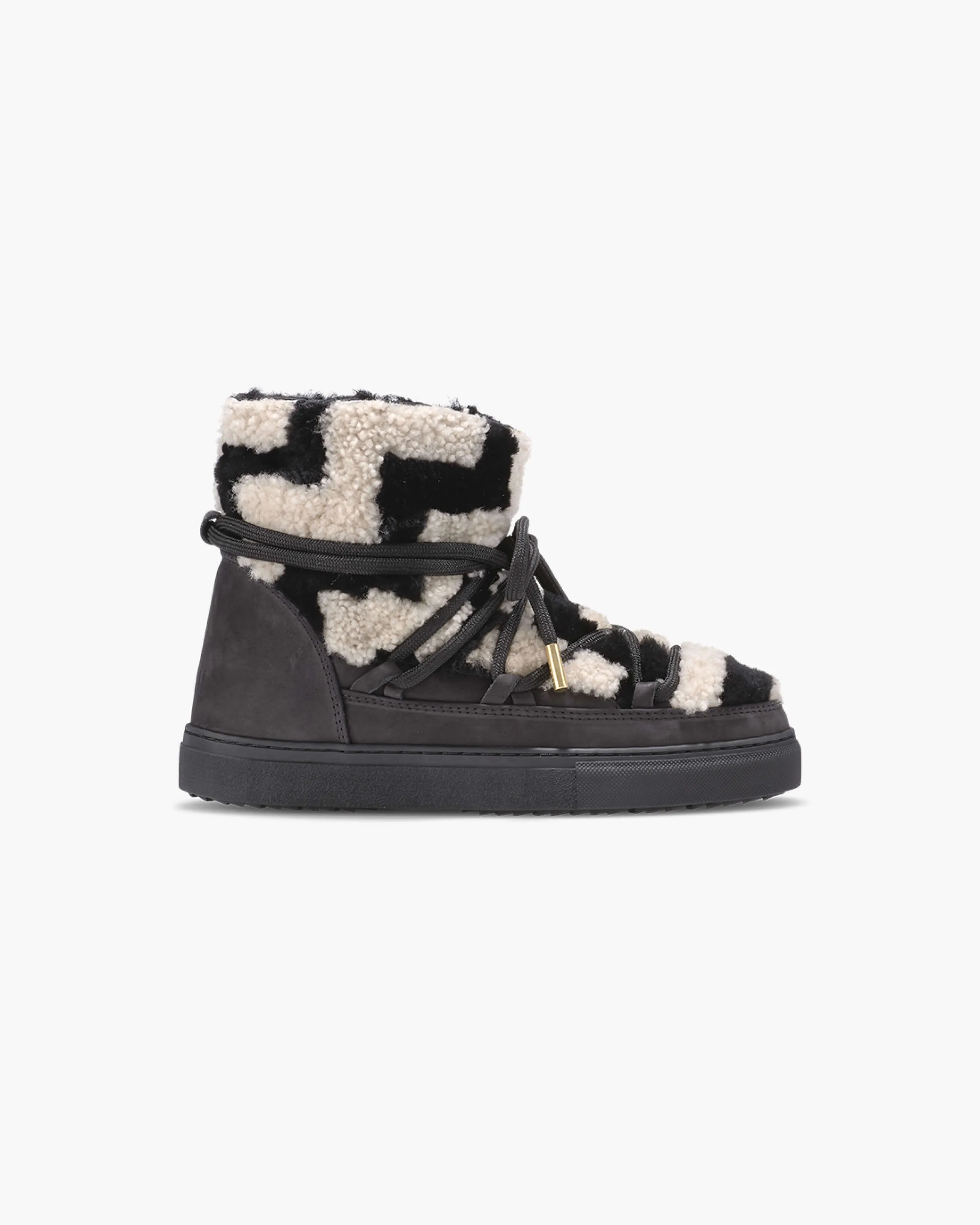  Shearling Zigzag Sneaker Black 