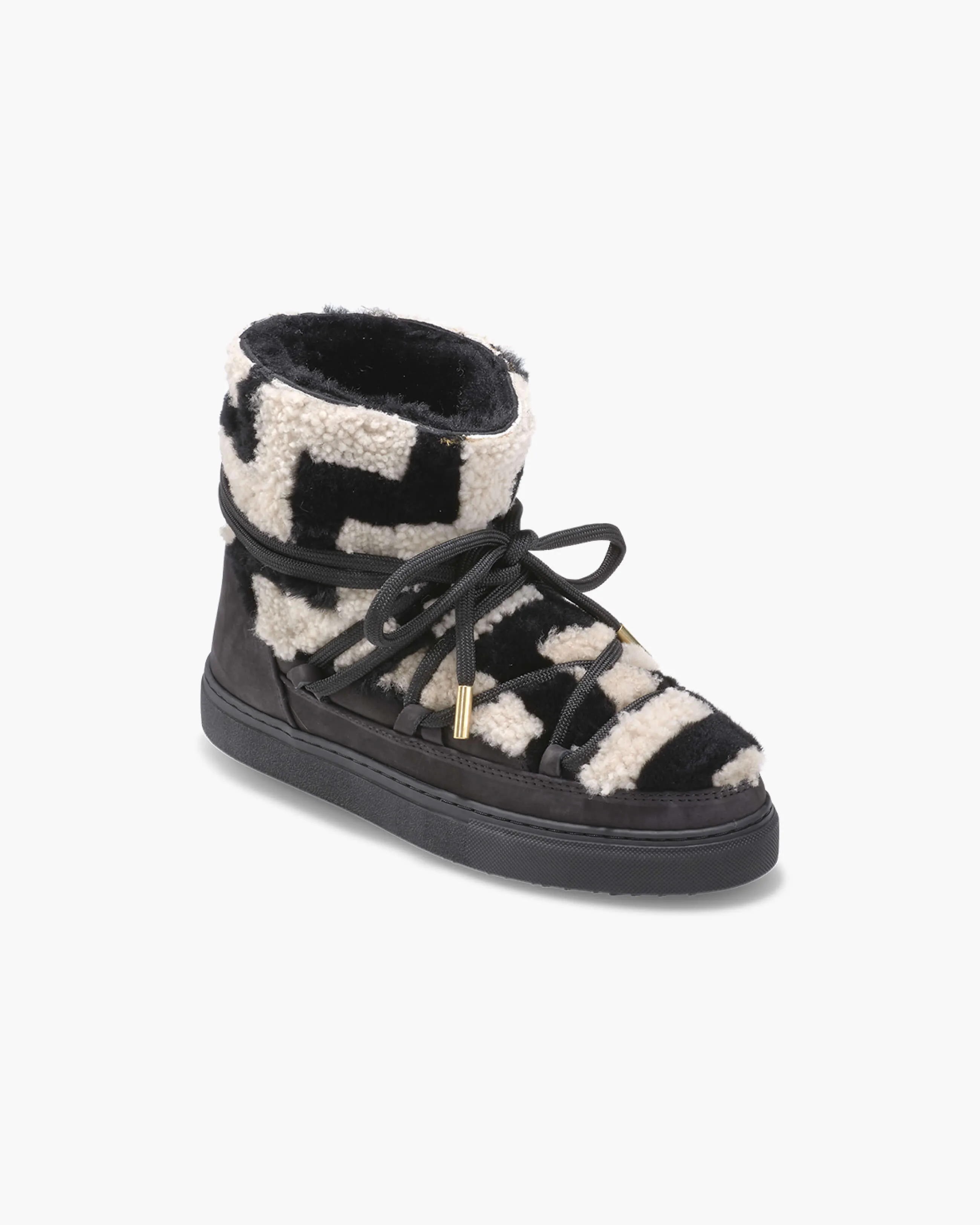  Shearling Zigzag Sneaker Black 