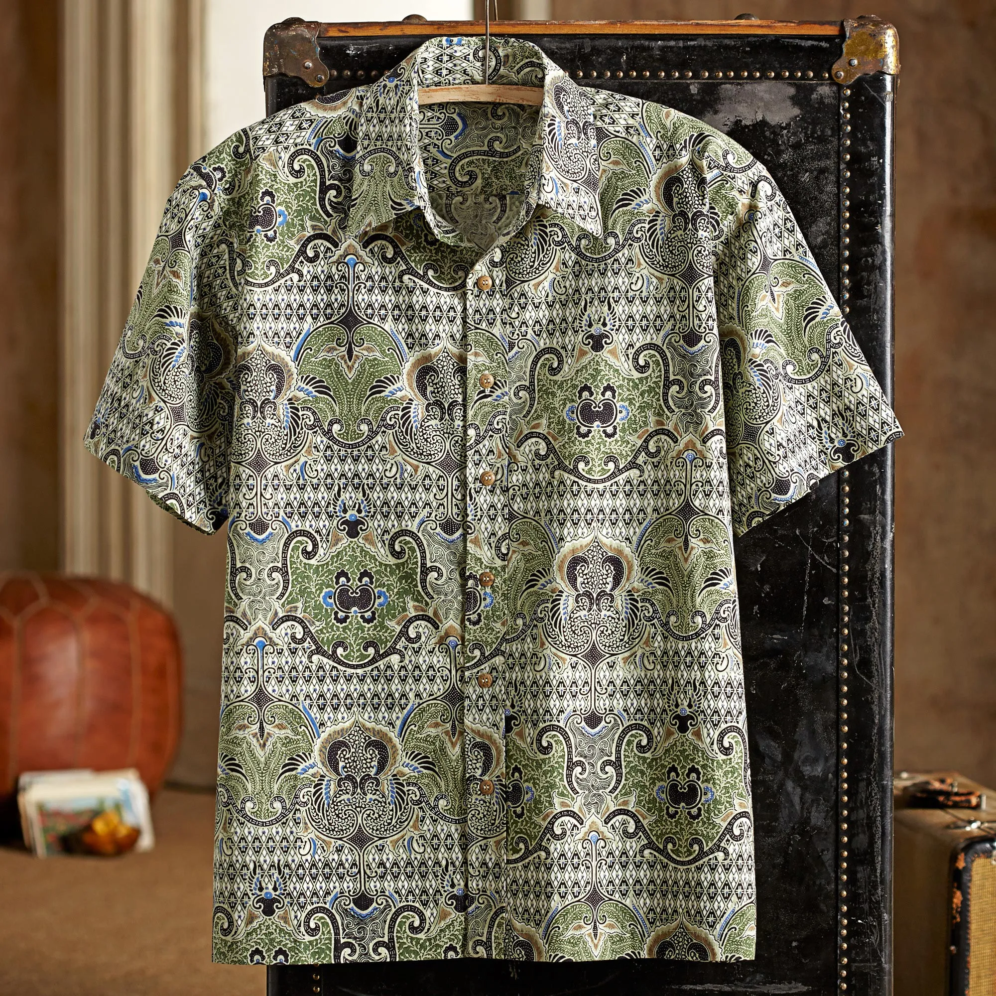 Shekhawati Cotton Shirt, Short Sleeves, 