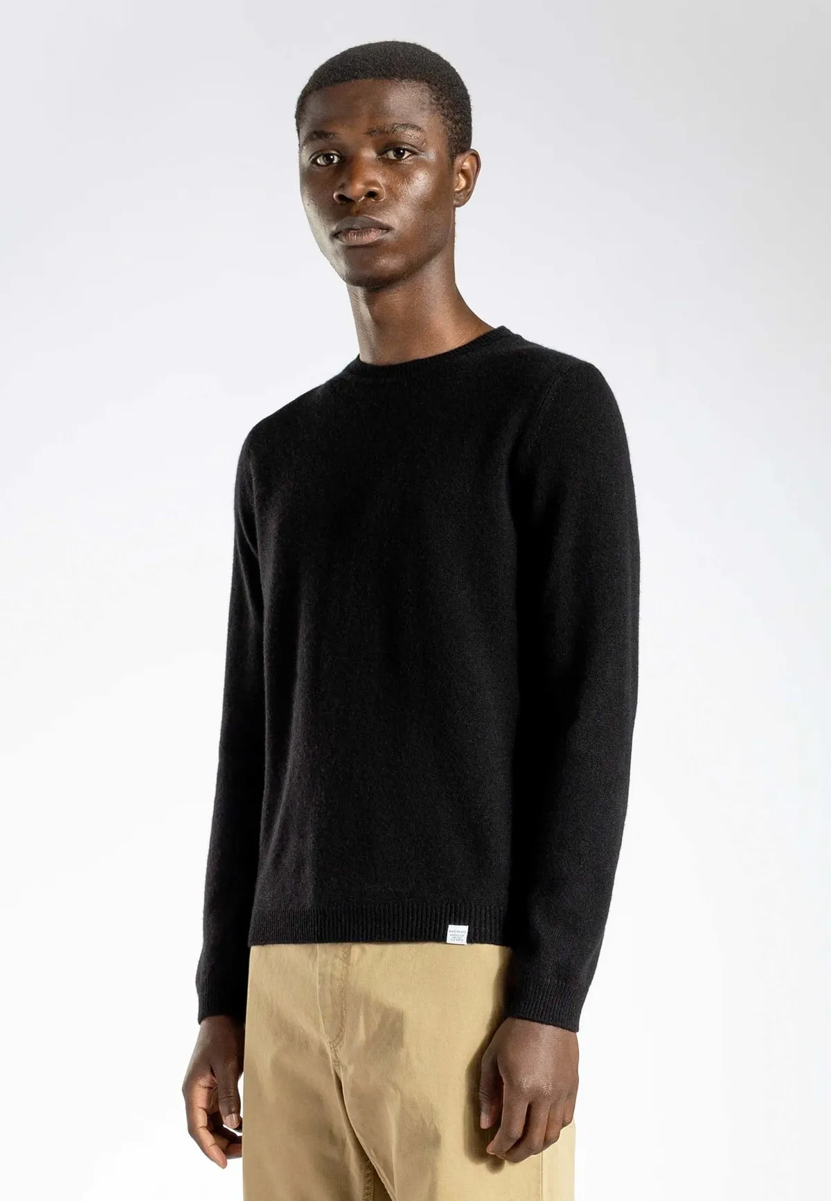 Sigfred Lambswool Sweater - Black