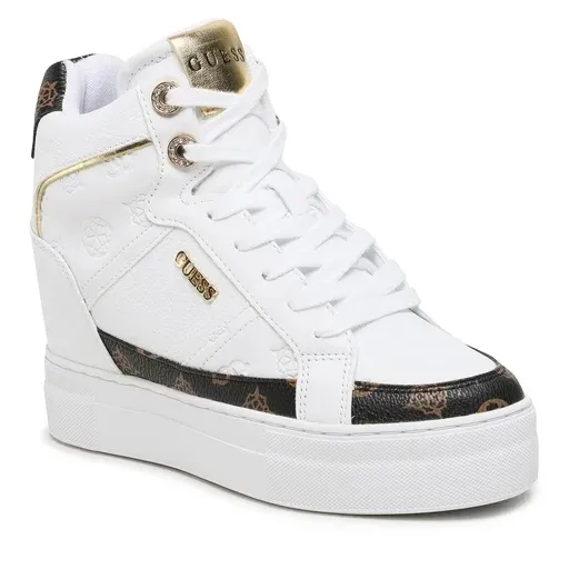 SNEAKERS  GUESS DONNA FRIDAN WHITE/BROWN FL7FRI FAL12 WHIBR