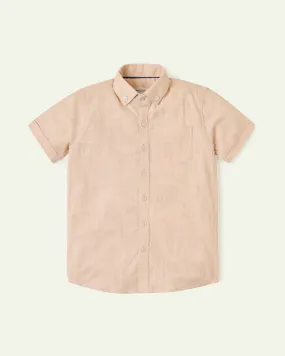 Solid Button-Down Shirt