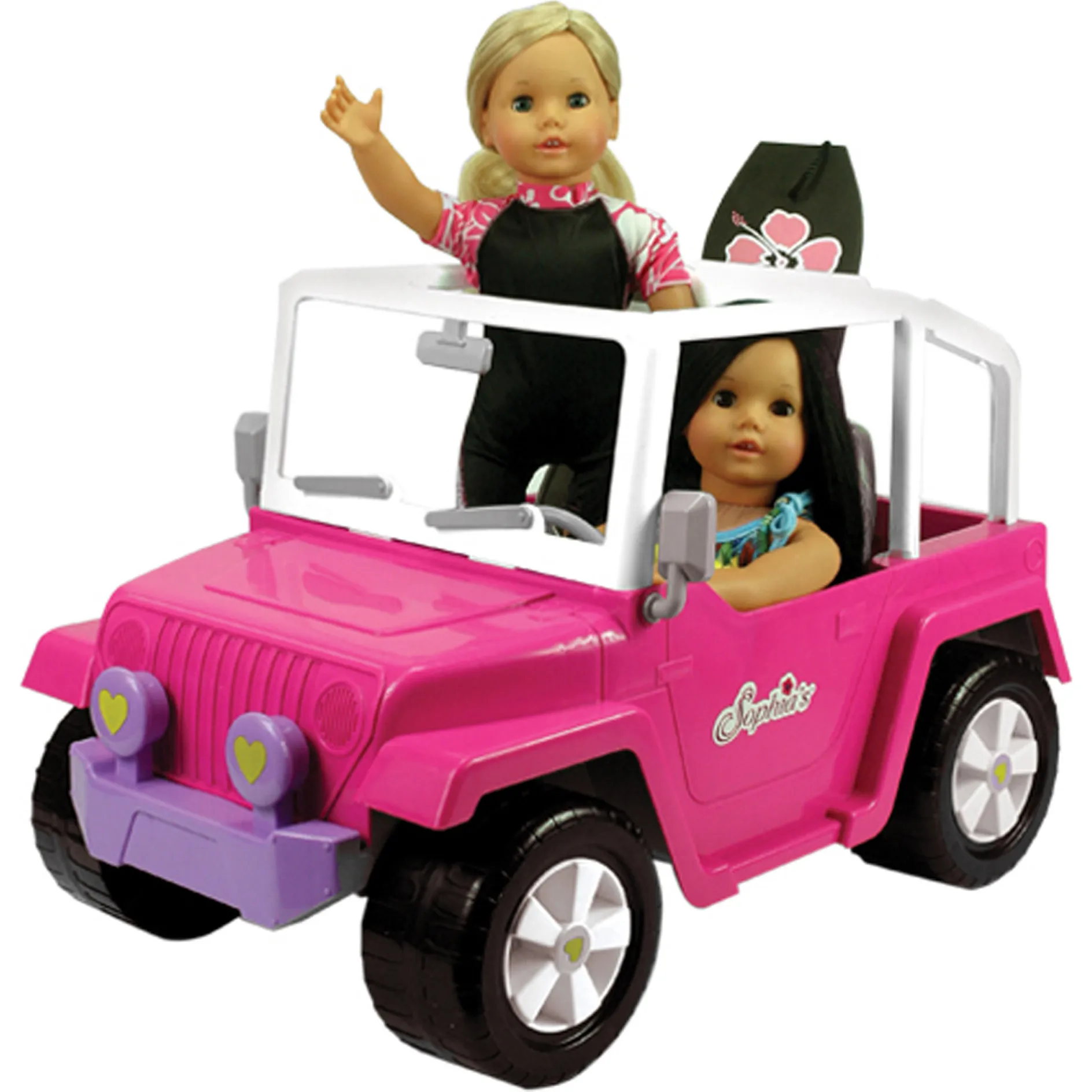 Sophia's by Teamson Kids 18'' Doll 4 x 4 Beach Cruiser Vehicle, Hot Pink