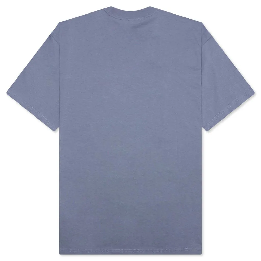 S/S Diagram Script T-Shirt - Bay Blue