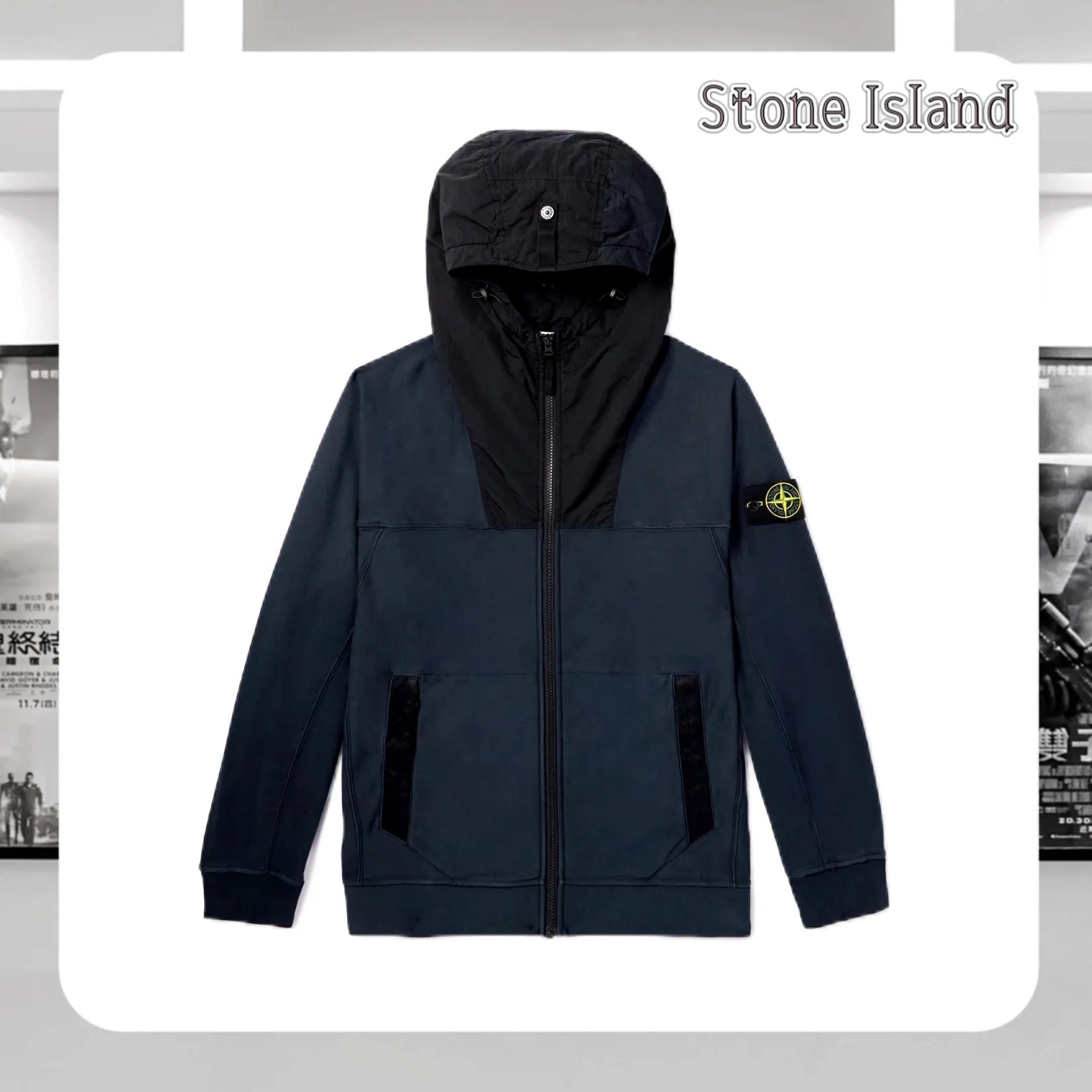 STONE ISLAND  |Long Sleeves Cotton Logo Hoodies