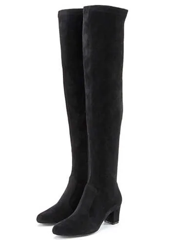 Stretchy Over-Knee Boots by LASCANA | Look Again