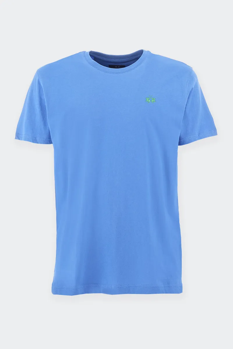 T-SHIRT BASIC REGULAR FIT AZZURRA