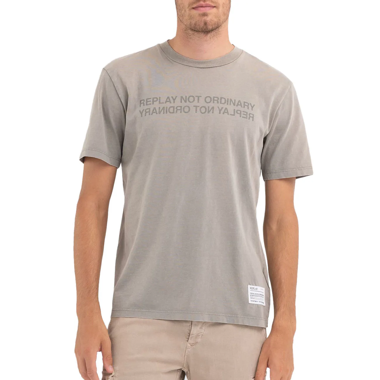 T-SHIRT IN COTONE Uomo Military Green