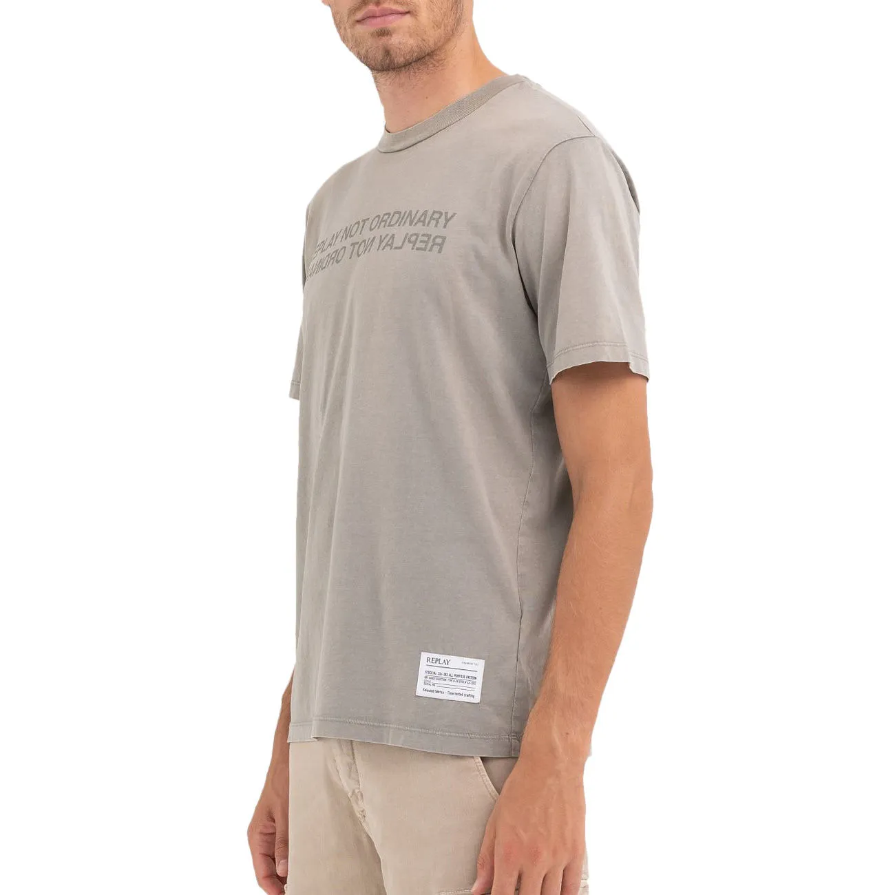 T-SHIRT IN COTONE Uomo Military Green