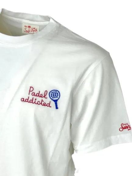 T-SHIRT UOMO BIANCA PADEL ADDICTED