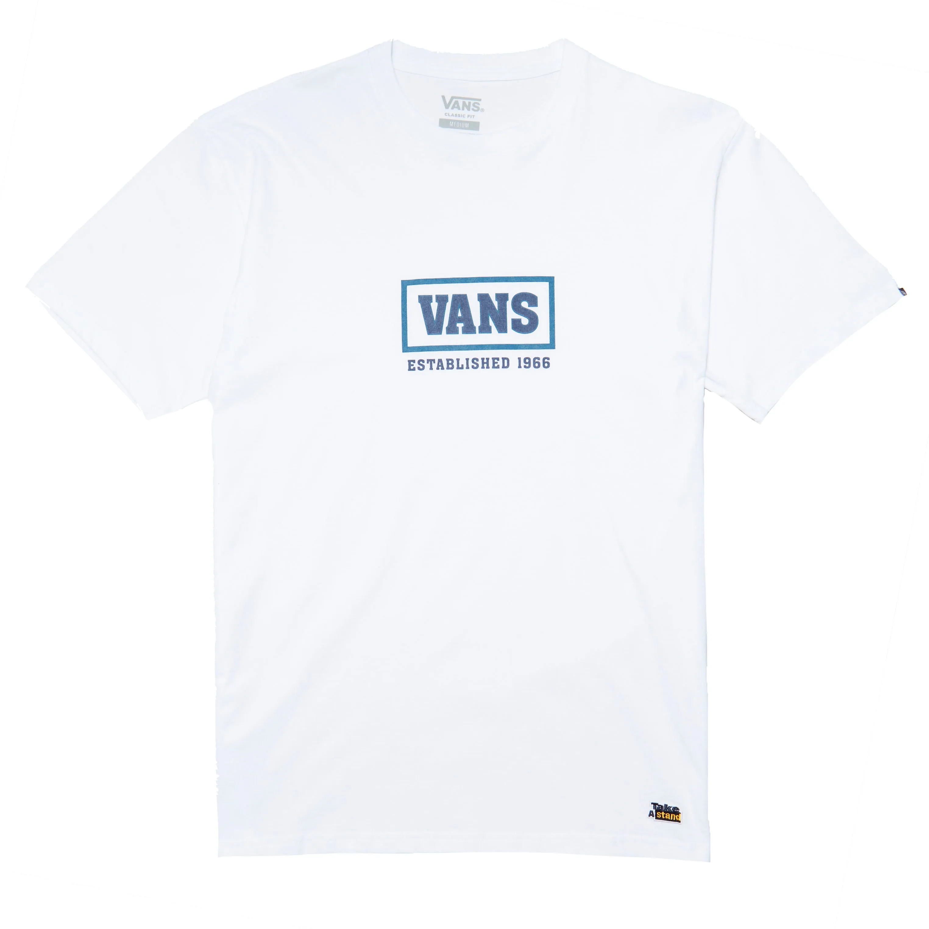 T-Shirt Vans Take A Stand Box SS White