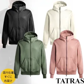 TATRAS  |Long Sleeves Plain Cotton Logo Hoodies