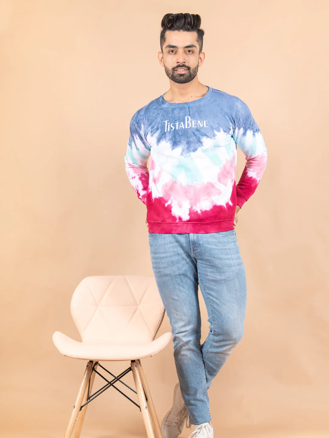 Tistabene Printed Tie and Dye Sweater