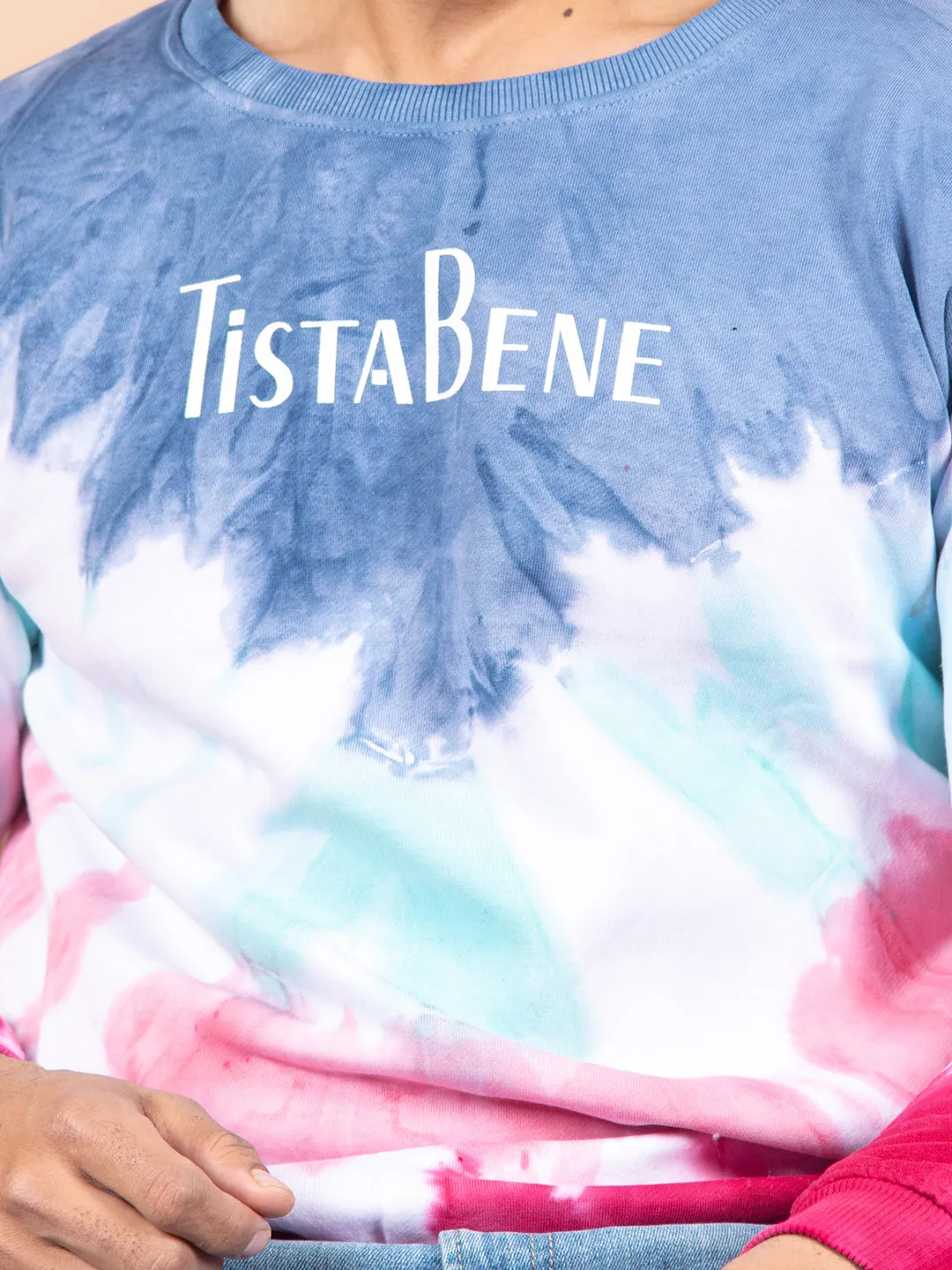 Tistabene Printed Tie and Dye Sweater