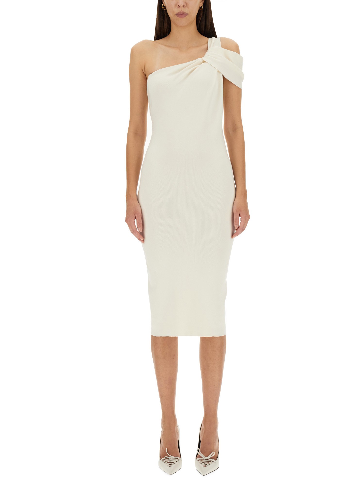 TOM FORD    ONE-SHOULDER WOOL DRESS