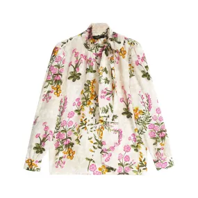 UCRAINA GARDEN PRINT SILK SHIRT Woman Garden