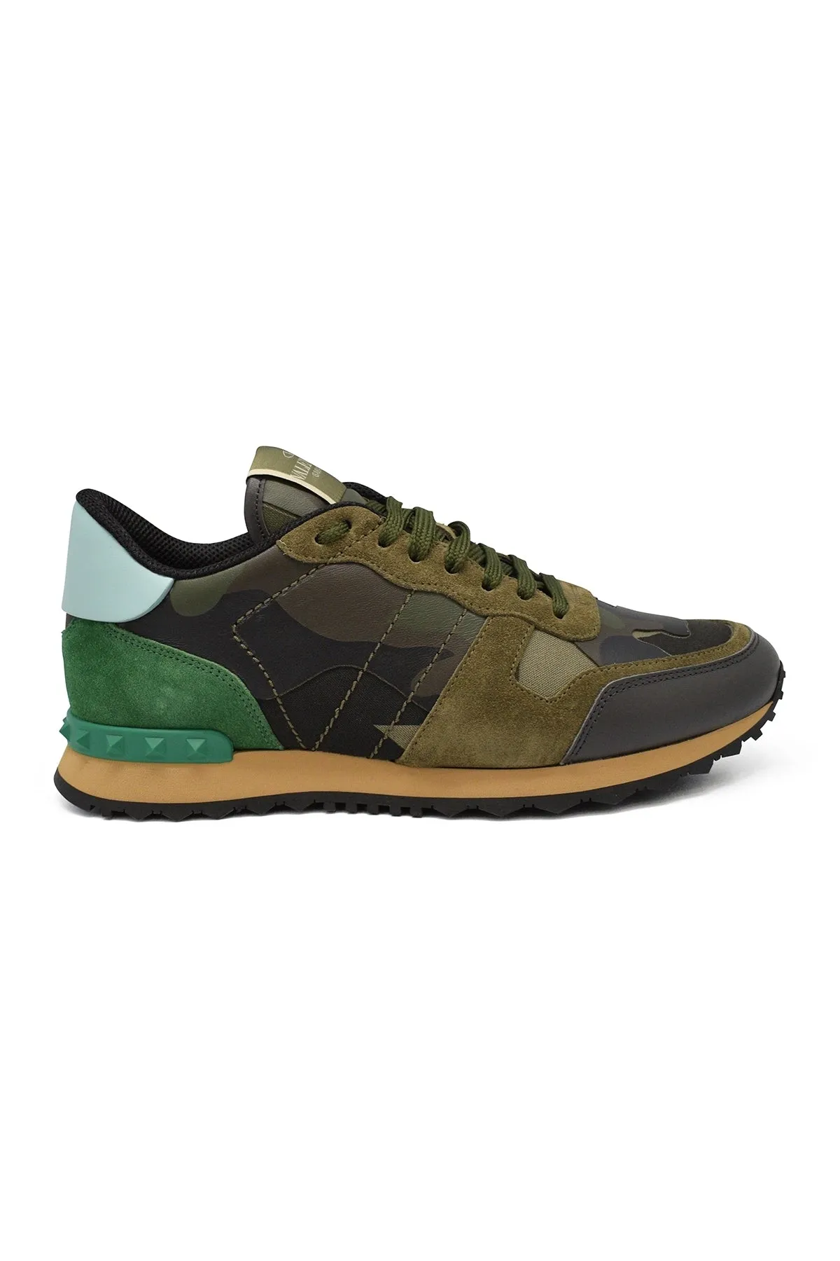 Valentino Garavani Men's Rockrunner Sneakers - CAMO/GREEN