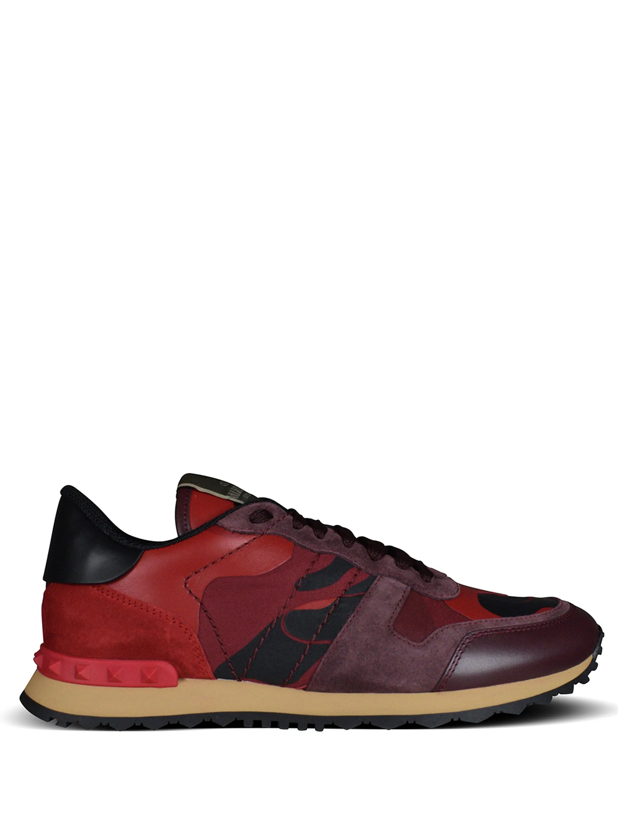 Valentino Garavani Men's Rockrunner Sneakers - CAMO/RED