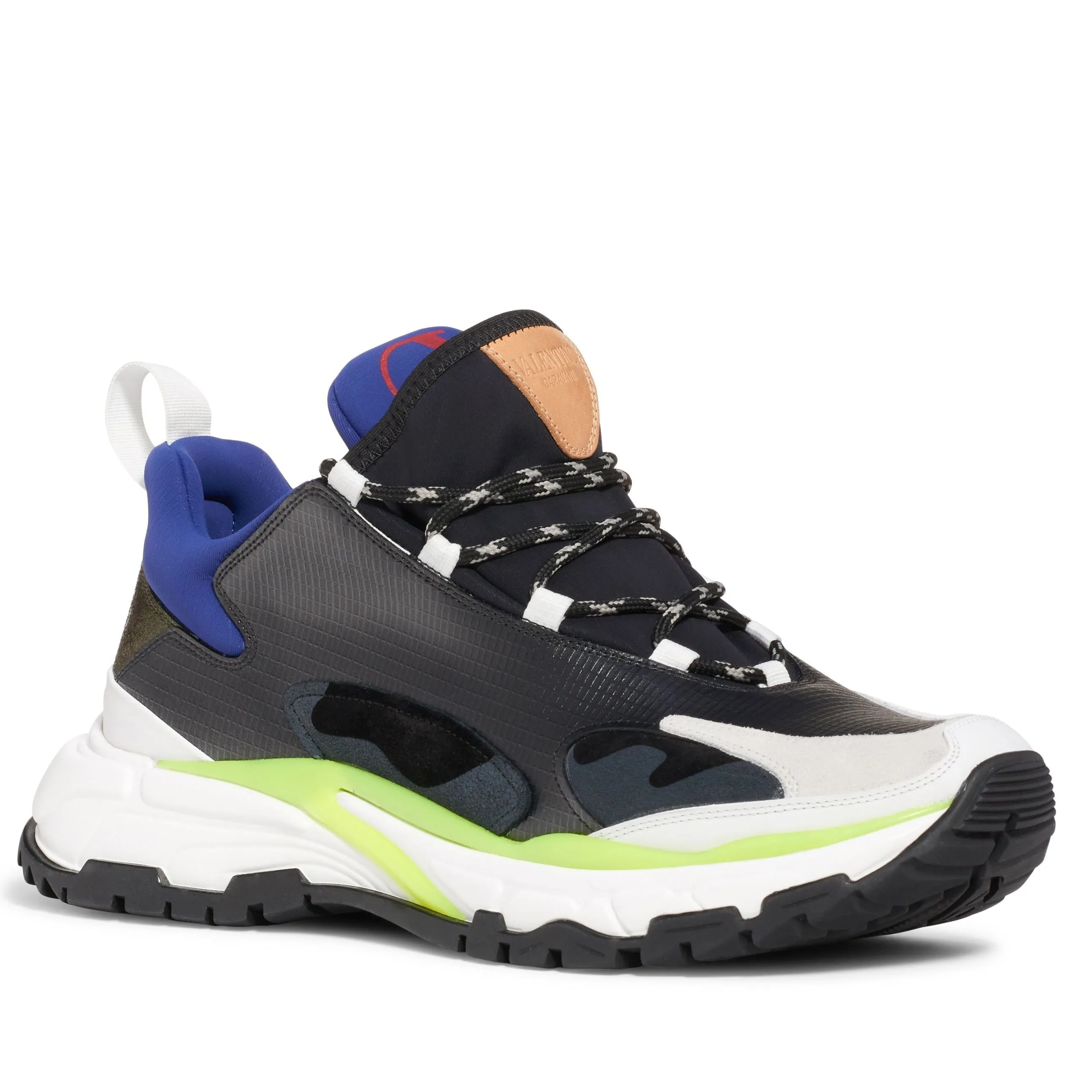 Valentino Garavani Men's Trekking Trainers - BLACK/ BLUE GREEN