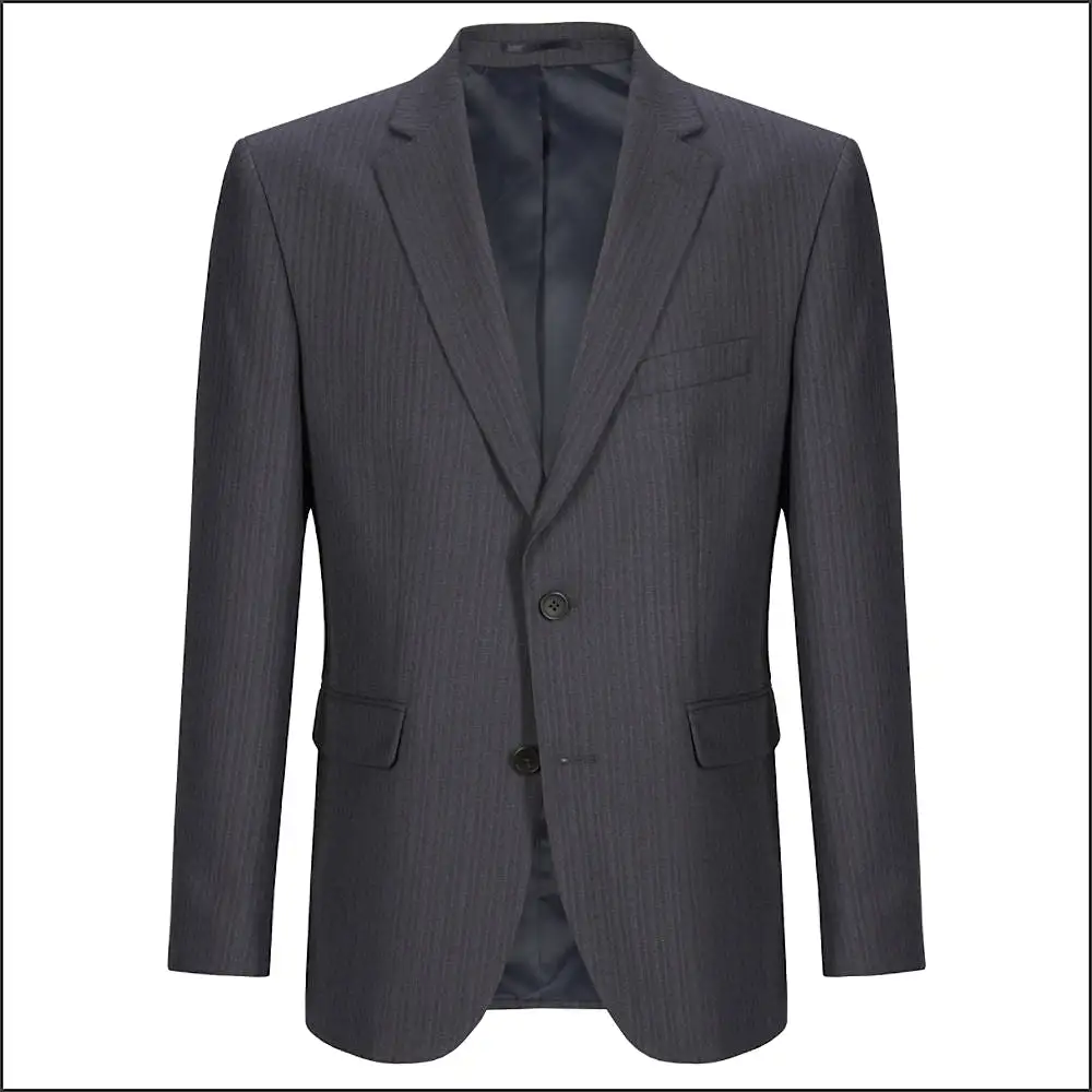 Wellington Grey/ Blue Stripe Suit