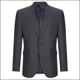 Wellington Grey/ Blue Stripe Suit