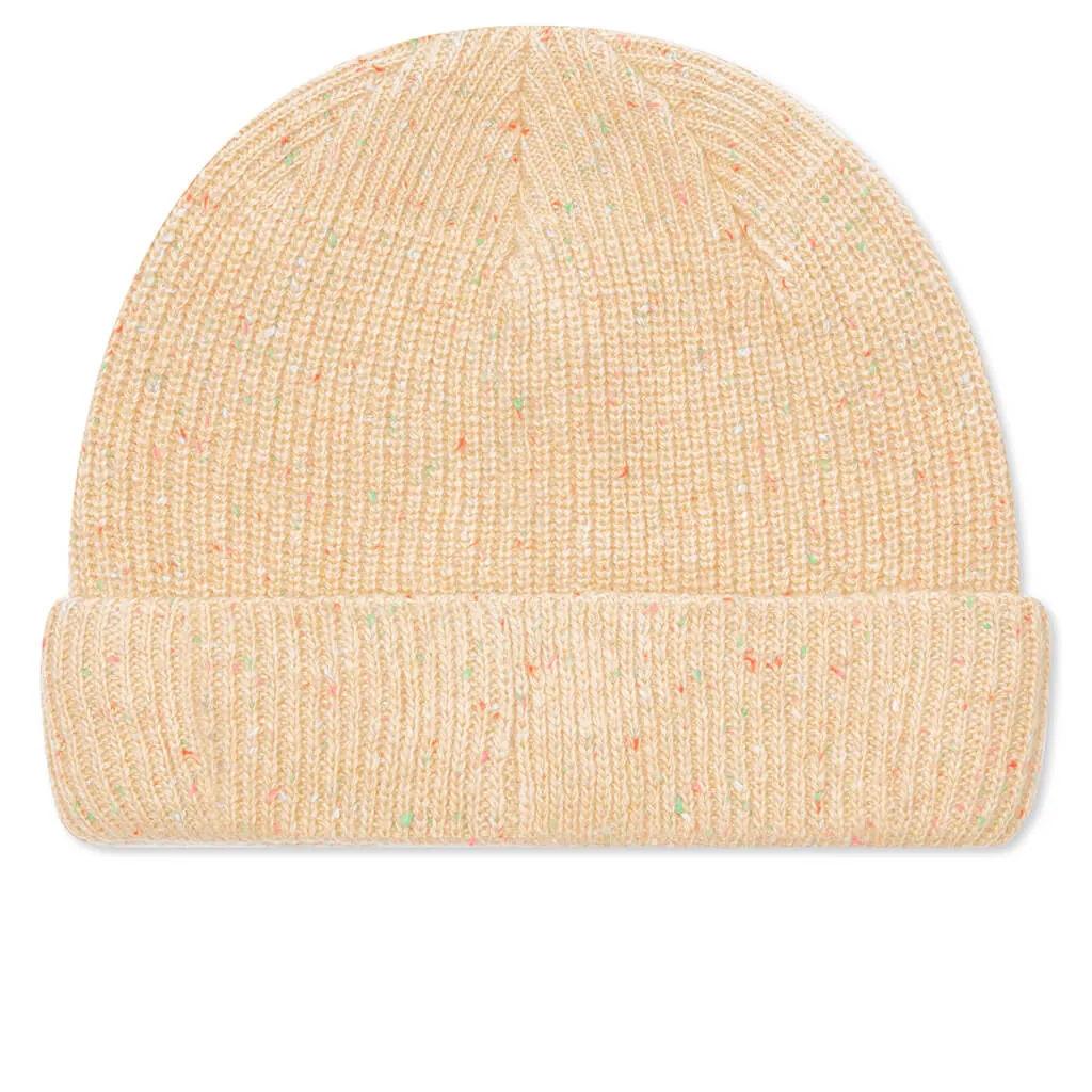 Wild Record Knit Beanie - Light Brown