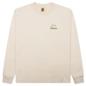 Wool Blended L/S T-Shirt - White