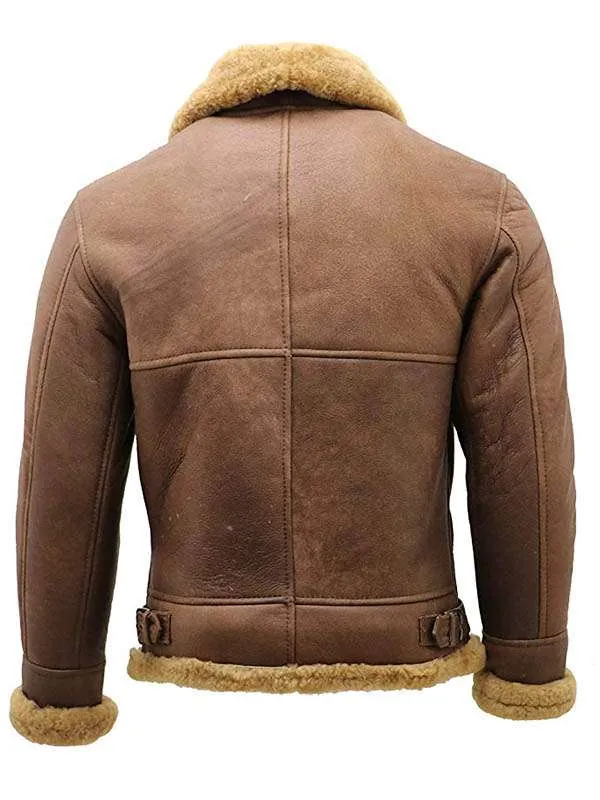 WWII Flight Aviator Bomber Shearling Jacket - New American Jackets