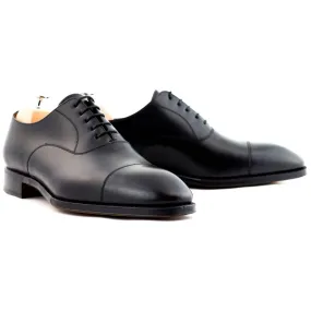 Yanko plain cap toe oxford black