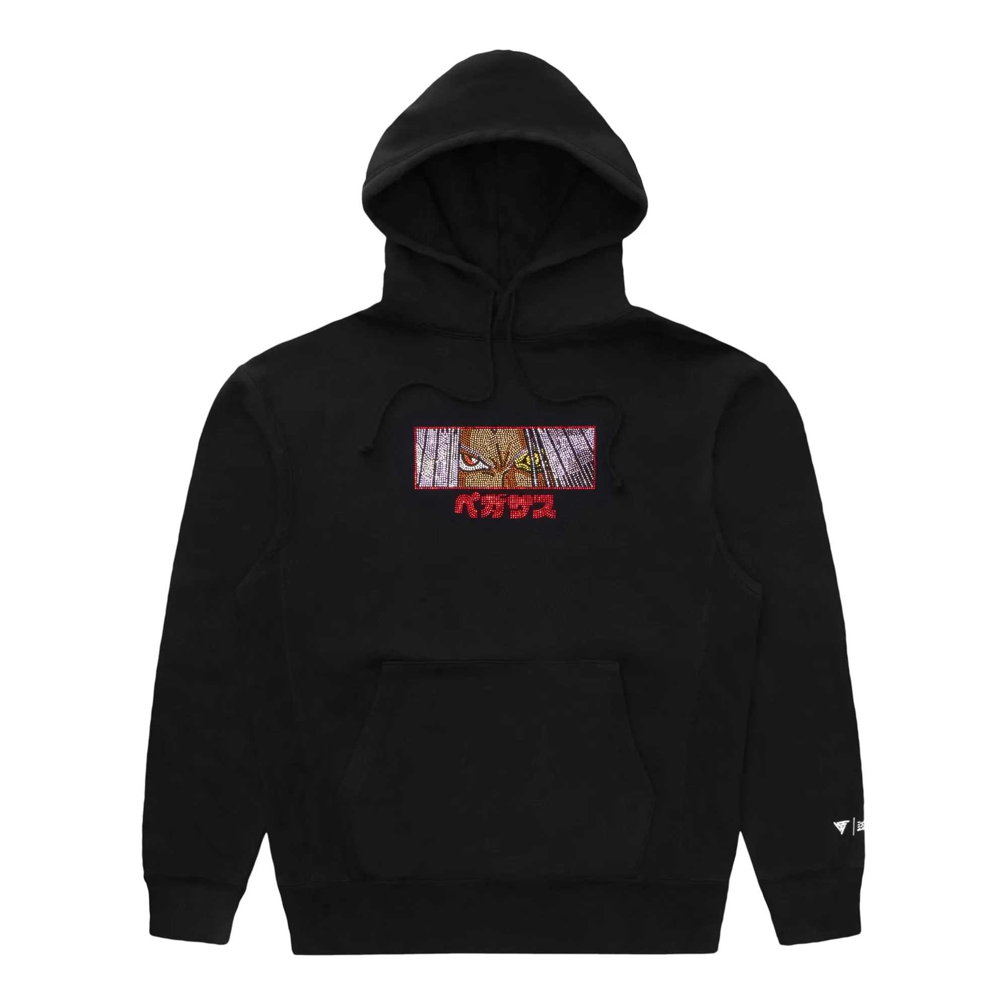 YUGIOH PEGASUS RHINESTONE HOODIE (BLACK)