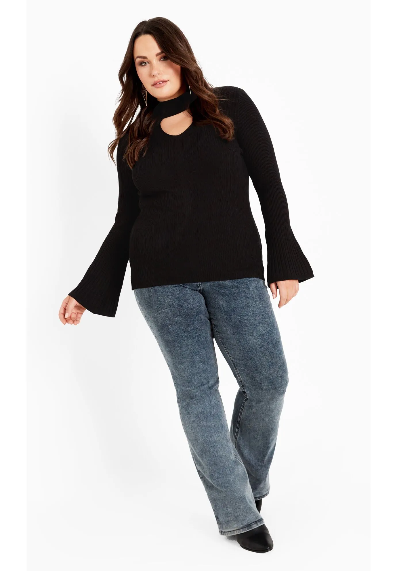 Zoe Ribbed Knit Sweater